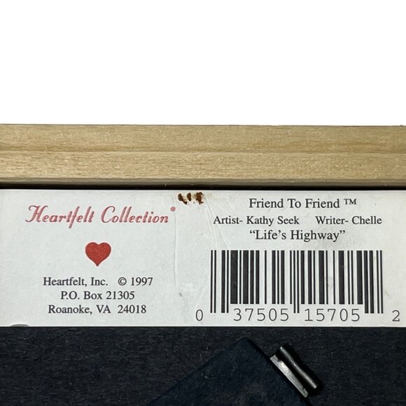 Vintage Friendship Poem Framed Art 4x4 Desktop Tabletop Keepsake Collection - Picture 5 of 8